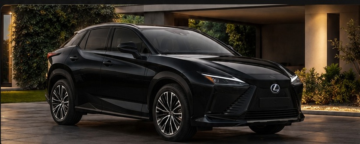 Lexus RZ 350e negro, vehículo de VTC Olivier